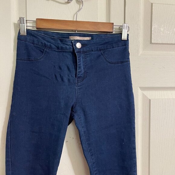 Forever 21 Womens Dark Stretch Mid Rise Jegging Stretch Skinny Jeans Size 25 - Picture 3 of 6